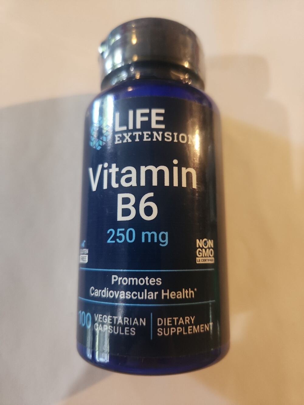 Life Extension Vitamin B6 250 mg - 100 Vegetarian Capsules